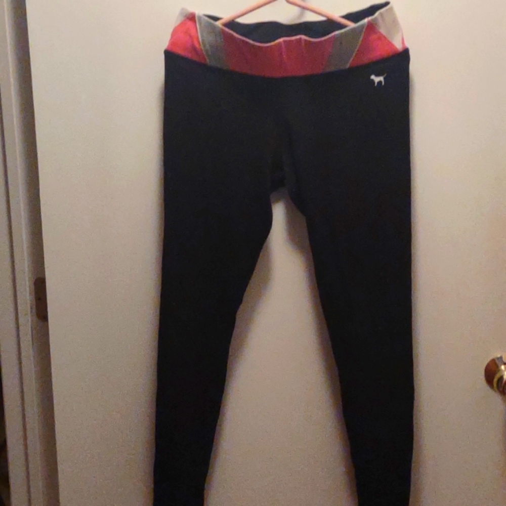 Black Pink yoga pants